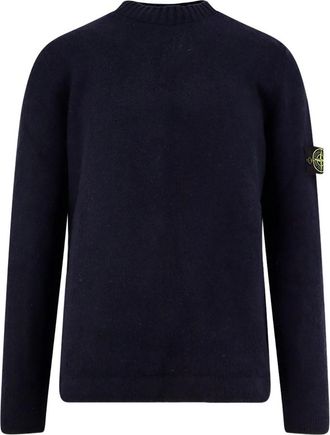 Stone Island Crew-neck Logo-patch Sweater