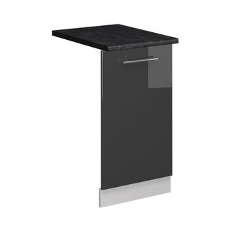 Vicco Panel Frontal Del Lavavajillas Fame-line, Antracita Alto Brillo, 45 Cm, Et Antracita Vicco