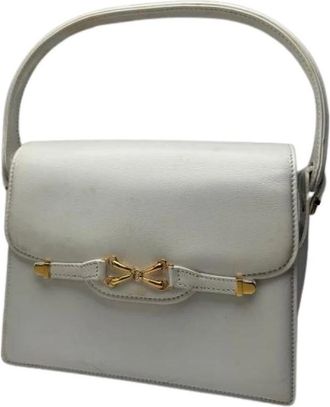 Gucci Pre-owned Vintage Handtas - Dames - Vintage Handtas - Wit - ONE Size - Leer - Vintage
