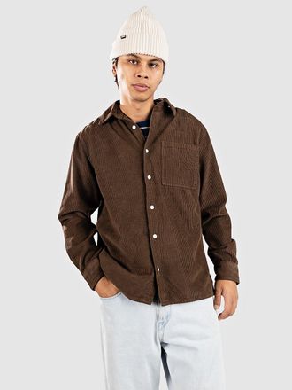 Redefined Rebel RRWes Corduroy Boxy Fit Hemd turkish coffee