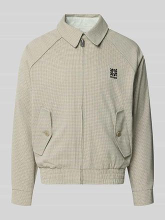 HUGO BOSS Regular Fit Blouson mit Logo-Detail Modell Bartos in Mint, Gr&ouml;&szlig;e XXL