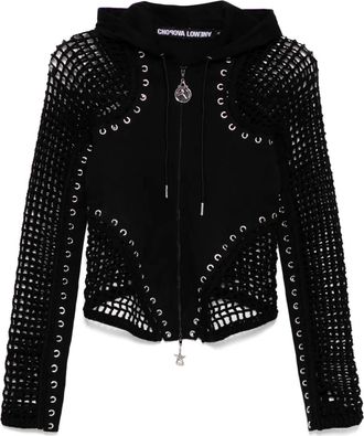 Chopova Lowena Felpa Tumble con cappuccio - Nero