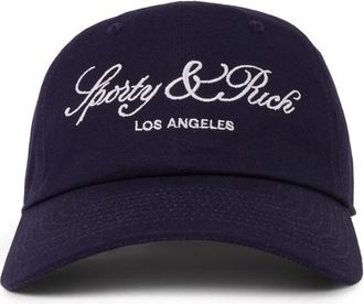Sporty & Rich Logo-detail Baseball Cap