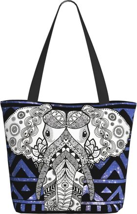 AOOEDM Dressed Up Elephant Ladies Shopping Bag 13x11x7in.The Perfect ValentineS Day Gift.It Is The Best ValentineS Day Gift For Mom, Daughter, Wife,Etc