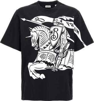 Burberry Bicolor Cotton Mens T-Shirt