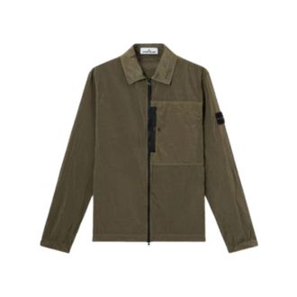 Stone Island Heren, Jassen, Groen, Maat: M Nylon