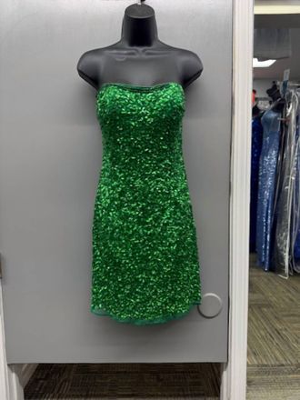 Primavera Womens Mini Dress In Emerald