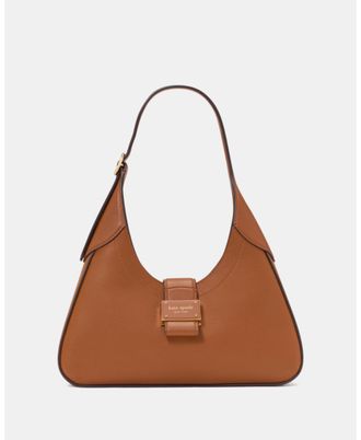 Kate Spade New York Womens Nouveau Small Shoulder Bag - Brown Leather - One Size