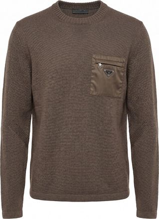 Prada Sweater With Re-Nylon Detail