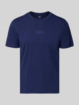 GAP T-Shirt mit Rundhalsausschnitt und Label-Stitching in Marine, Gr&ouml;&szlig;e XXL