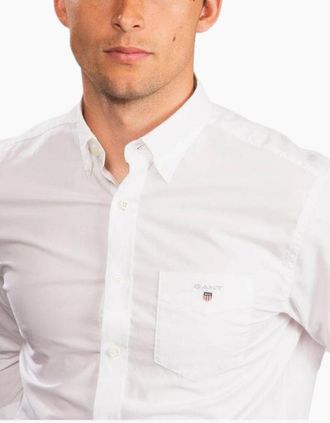GANT Mens GANT Mens Oxford Shirts Regular Fit - Navy - Size: 38/Regular