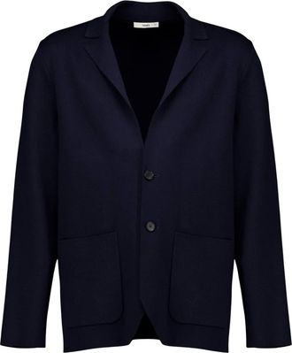 Fendi Blazer de Lana Suave - Jackets - Hombre - Azul - L