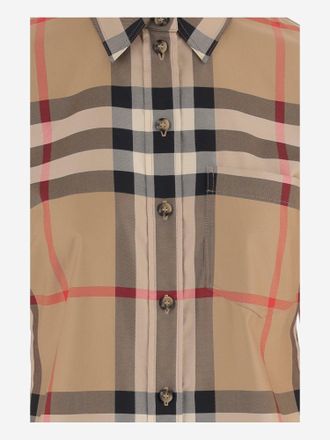 Burberry Check Pattern Shirt - Beige