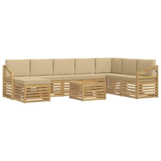 vidaXL Juegos De Sof&aacute;s Madera De Acacia S&oacute;lida Vidaxl