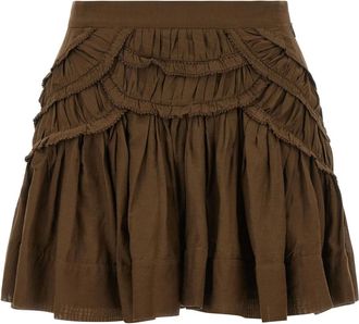 Isabel Marant Rokken, Dames, Groen, S, Katoen, Ceola Skirt