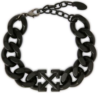 Off-white Bracciale a catena Arrow - Nero