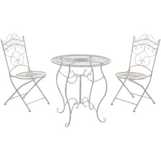 Clp Clp - Conjunto De Muebles De Jard&iacute;n Indra Blanco Antiguo