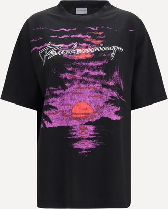 Balenciaga T-shirt in cotone con stampa Woman XS