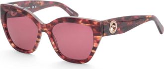 Longchamp Womens 55 mm Red Sunglasses