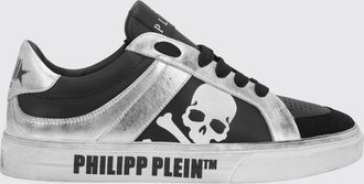 Philipp Plein Sneakers Retrokickz TM in pelle usurata stampa skull