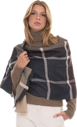 Barbour Sciarpa Lana tartan Marrone Barbour Donna