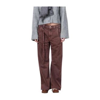 Mason's Pantaloni Chino Violette - - Trousers - Donna - Rosa - XL
