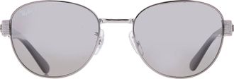 Ray-Ban Mirror Silver Polarized Square Unisex Sunglasses RB3766CH 004/5J 54