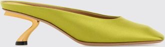 Ferragamo Mules Safi in raso con tacco scultoreo e punta stondata