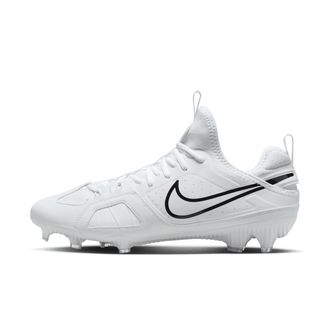 Nike Mens Huarache 9 Varsity LAX Lacrosse Cleats in White | FD0090-101