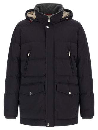 Brunello Cucinelli Knit Insert Down Jacket
