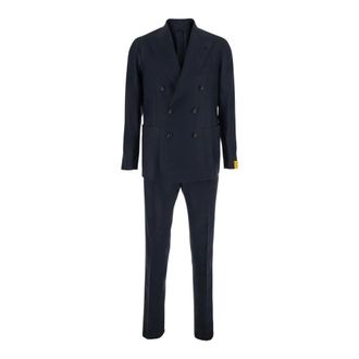 Tagliatore Heren, Pakken, Blauw, Maat: XL Tweed