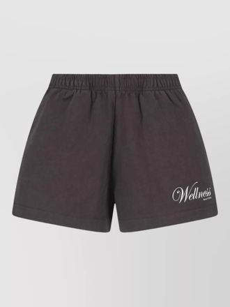 Sporty & Rich tailored straight shorts back and side pockets