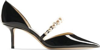 Jimmy Choo London Aurelie 65 - Dames - Pumps - Zwart - 38 EU - Leer - Schoenen