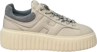 Hogan H-Stripes Allacciata H Lissata - Dames - Sneakers - Wit - 40 EU - Leer - Schoenen
