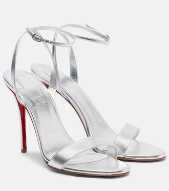 Christian Louboutin Miss Z 100 metallic leather sandals