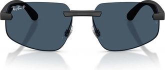 Ray-Ban Sunglasses Rb4475 Ch 601 S1 C Sand Black/Blue Unisex Polarized