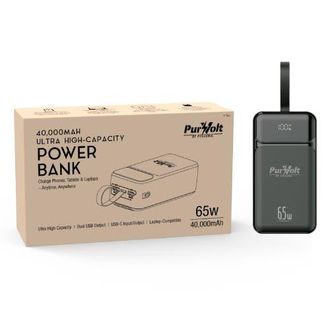 Pursonic 40,000mAh Ultra High-Capacity Power Bank in Black at Nordstrom