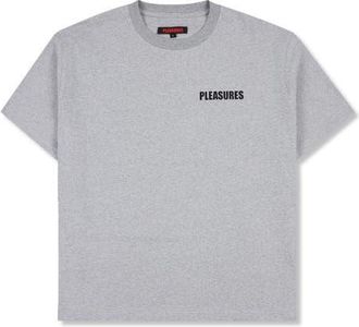 Pleasures Impact Heavyweight Cotton Graphic T-Shirt in Grey Melange at Nordstrom, Size Xx-Large