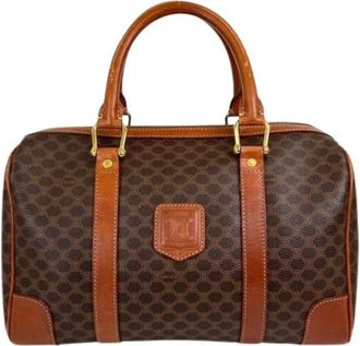 Celine Pre-owned Boston bag - Dames - Vintage Handtas - Bruin - ONE Size - Leer - Vintage