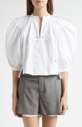 Nackiy&eacute; Odalique Cotton Poplin Top in Kaimak at Nordstrom, Size 10 Us