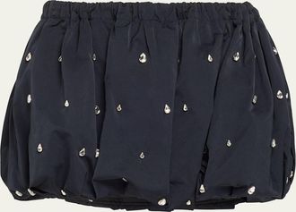 A.L.C. Holly Embellished Bubble Mini Skirt