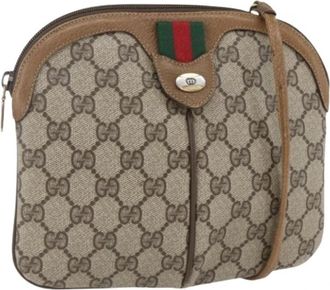 Gucci Pre-owned Vintage Plastic Crossbody Tas - Dames - Vintage Schoudertas - Beige - ONE Size - Vintage