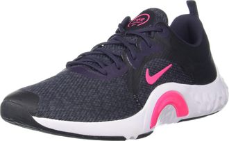 Nike Nike Renew in-Season TR 11 Womens Sneaker, Black/Hyper Pink-Cave Purple-Lilac, 38.5 EU
