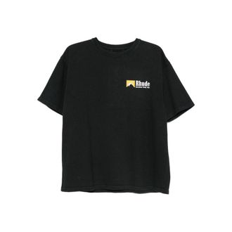 Rhude T Shirt Nero-Uomo