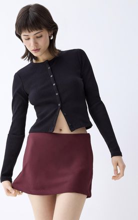 Twik Womens Low-rise crepe miniskirt
