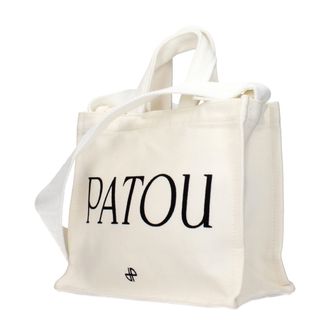 Patou Logo-Embroidered Cotton Tote Bag - White