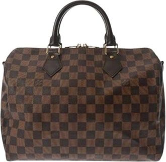 Louis Vuitton Pre-owned Handbags, female, Brown, Size: ONE SIZE Pre-owned Damier Canvas Handbag