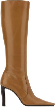 Saint Laurent Camel Leather Jerome Boots