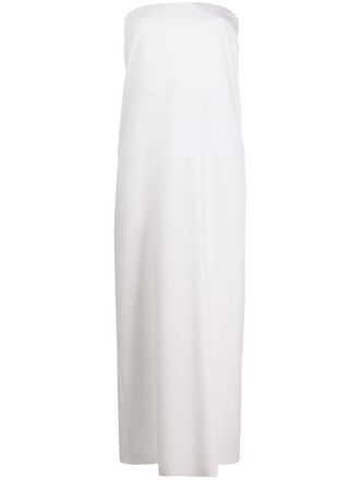 Pucci strapless long dress - women - Silk/Silk/Spandex/Elastane - 44 - White
