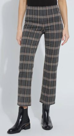 Lyss&eacute; Womens Ankle Elysse Pant In Equestrian Plaid